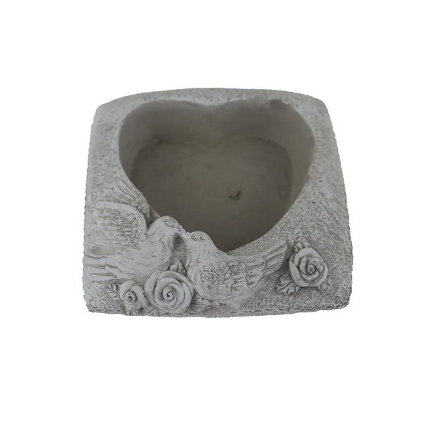 Cementový obal k osázení X7052 - 16.5 x 16.5 x 6.5 cm