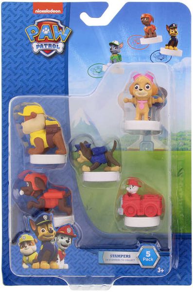 ADC Paw Patrol (Tlapková Patrola) set 5 figurek s razítkem blister