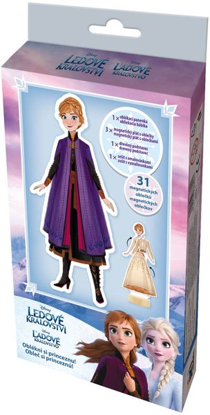 JIRI MODELS Magnetické oblékání + omalovánky Frozen (Ledové Království) Anna