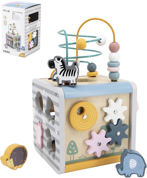 Viga PolarB box aktivit 5v1 (labyrint, dřevo)