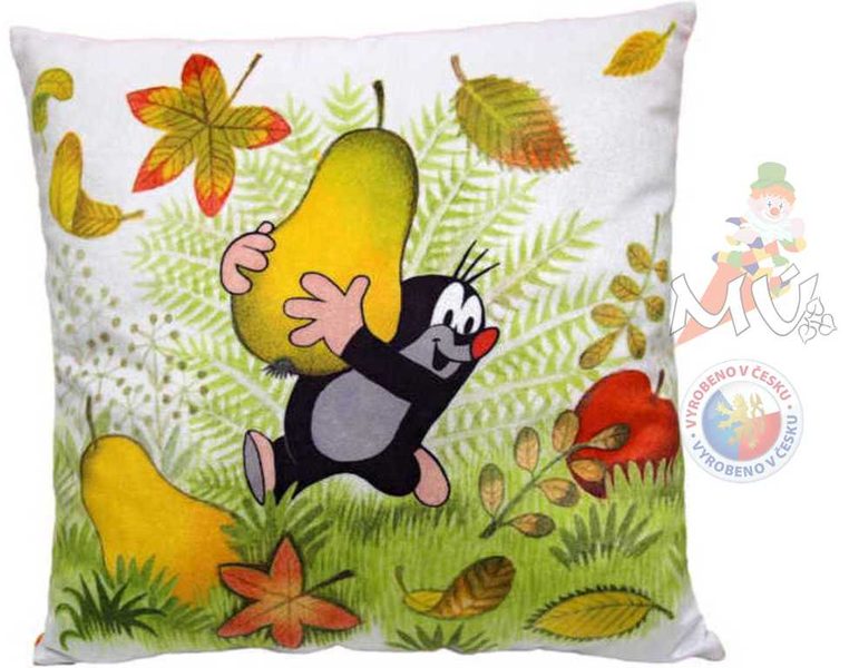 Polštář Krtek a podzim 30 x 30 x 10 cm Krteček