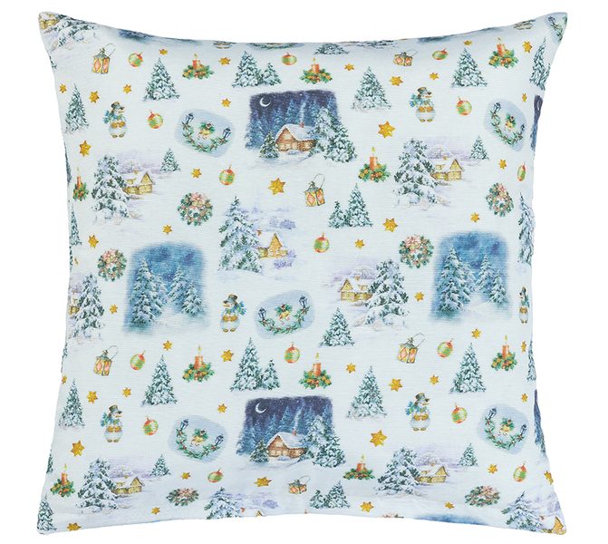 Povláček Vánoce Modrá,Bílá 55/127 45x45 cm