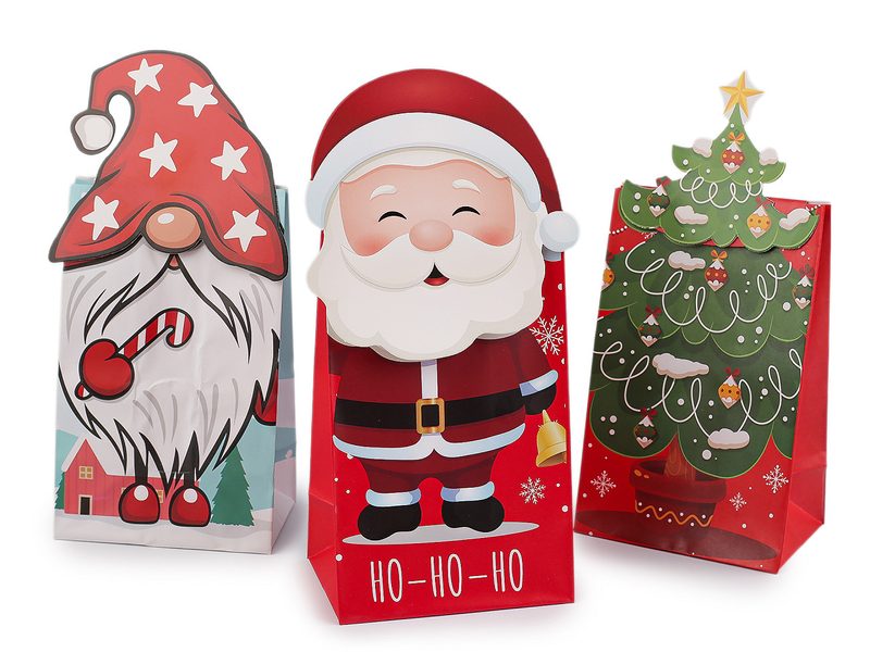 Vánoční / mikulášský dárkový sáček sada 3 ks