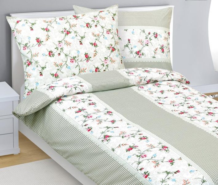 Povlečení bavlněné Zelená,Hnědá,Růžová 90/223
