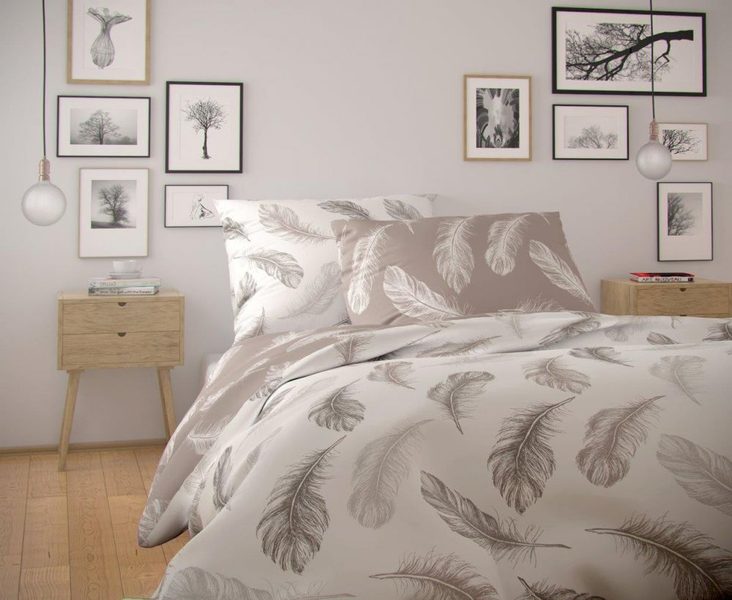 NORDIC COLLECTION 200x200, 70x90cm SHELBY Francouzské bavlněné povlečení