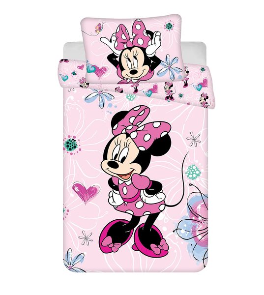Povlečení do postýlky Minnie Flowers 02 baby 100x135, 40x60 cm