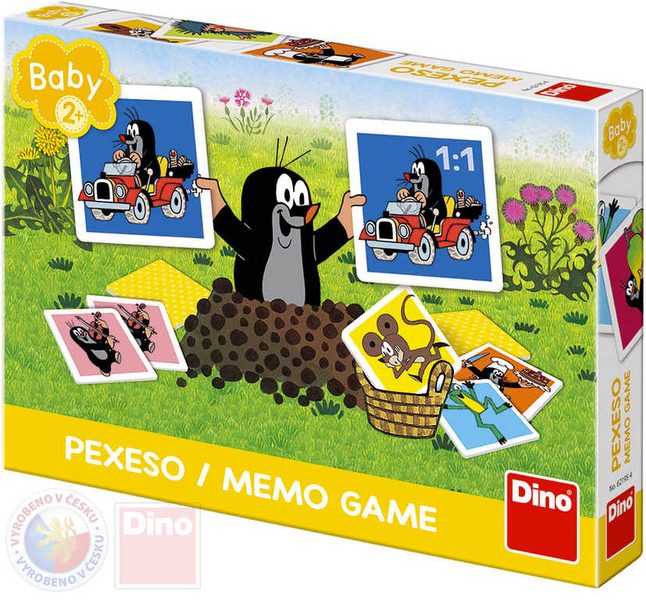 Hra baby pexeso Krtečkovo velké (Krtek) 24 kartiček v krabici