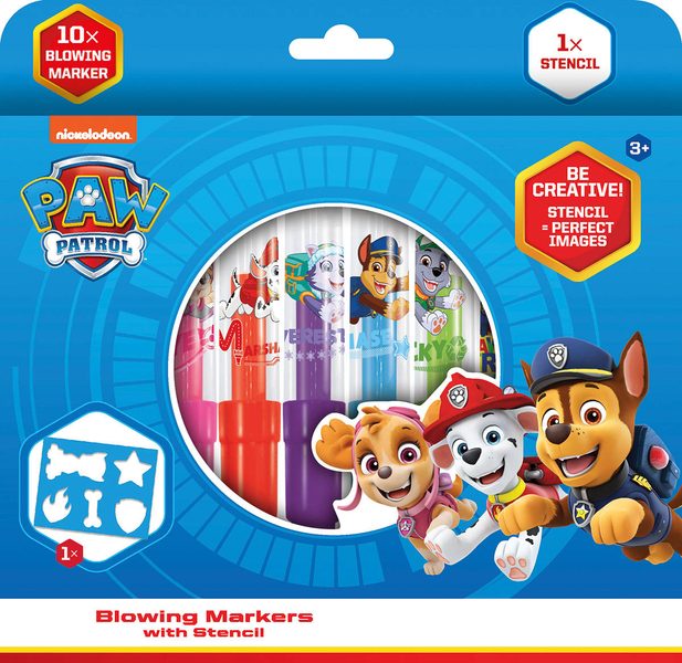 JIRI MODELS Foukací fixy 10+1 Tlapková Patrola (Paw Patrol)