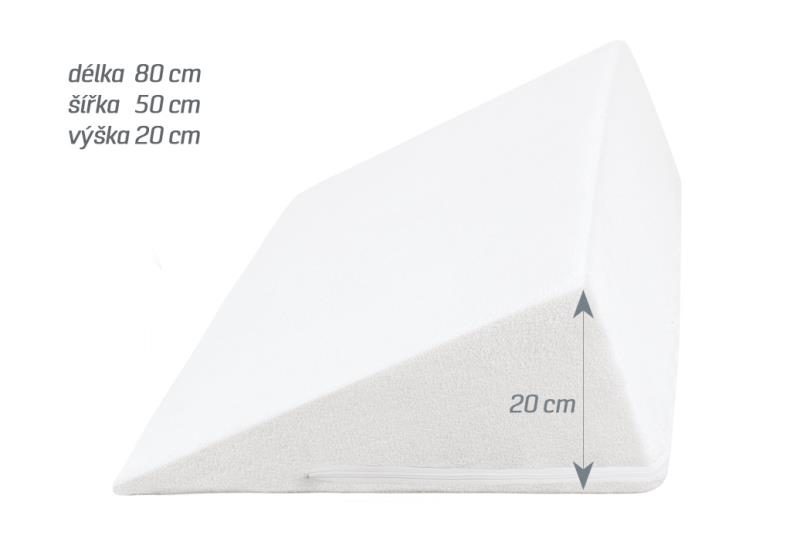 POVLAK na klínový podhlavník Bílá 2005/001 80x50x20 cm