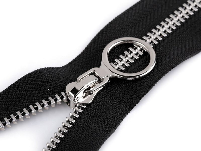 Kovový zip No 5 délka 60 cm s ozdobným jezdcem