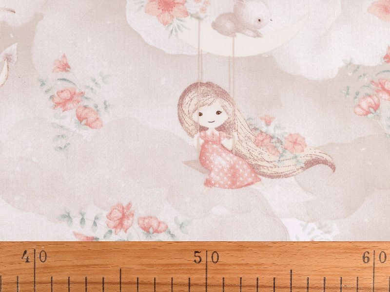 Bavlněná látka / plátno holčička METRÁŽ
