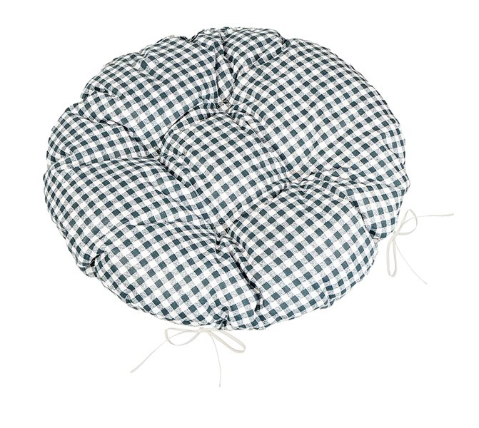 Sedák BERTA kulatý prošívaný Šedá,Bílá 62/610 průměr 40 cm