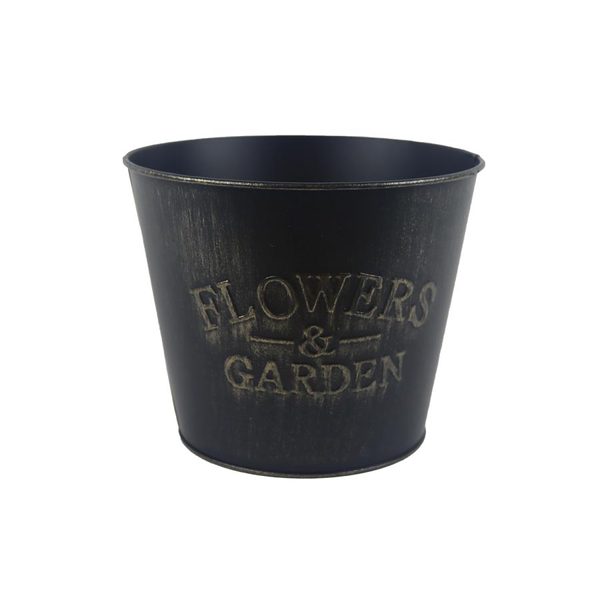 Květináč plechový K3954/3 - dia 17 × 14 cm