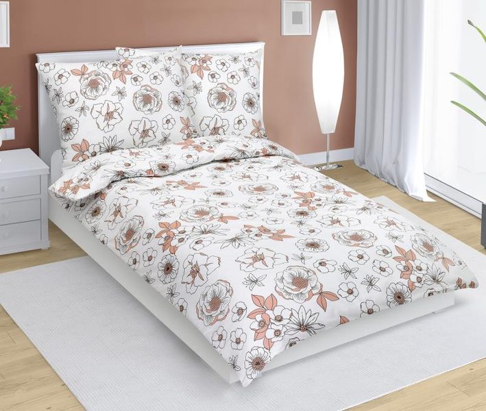 Povlečení bavlněné Lososová 90/328 140x200, 70x90 cm