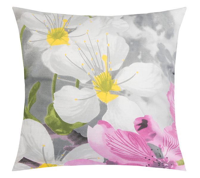 Povláček bavlněný Růžová,Šedá,Bílá 90/244 40x40 cm