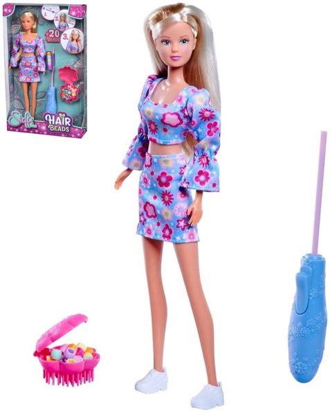 Panenka Steffi Hair Beads vlasové studio set se zaplétačem korálků