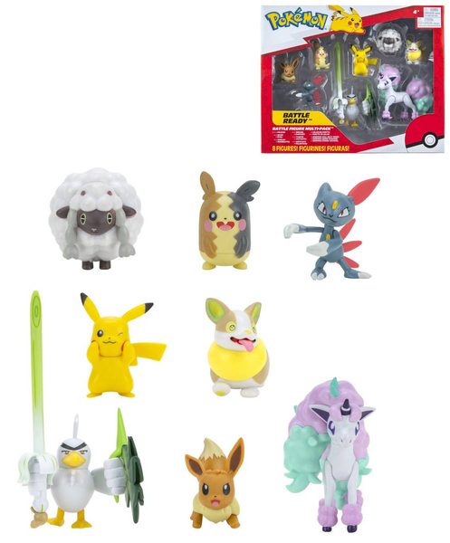 Pokémon akční figurky Battle Ready (8 ks, sada)