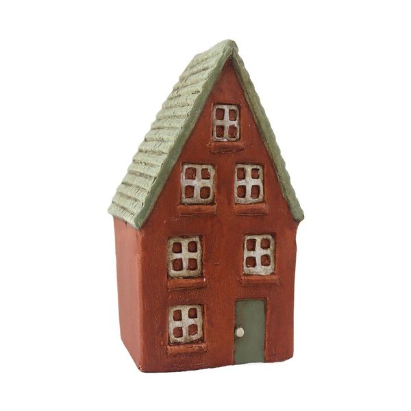 Dekorace domeček X7365/2 - 8.5 × 6.5 × 15.5 cm