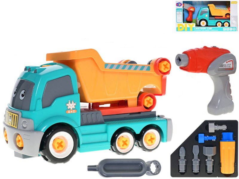 Šroubovací nákladní auto (šroubovák, doplňky, baterie)