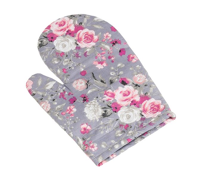 Kuchyňská chňapka - 28x18 cm Květy růže růžová