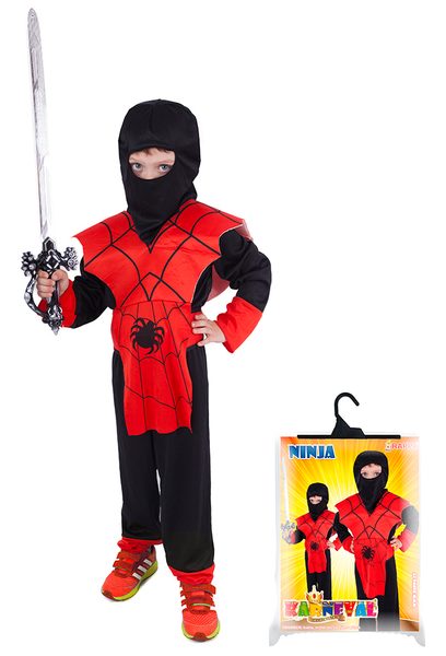 Kostým pro děti NINJA pavouk, vel. M