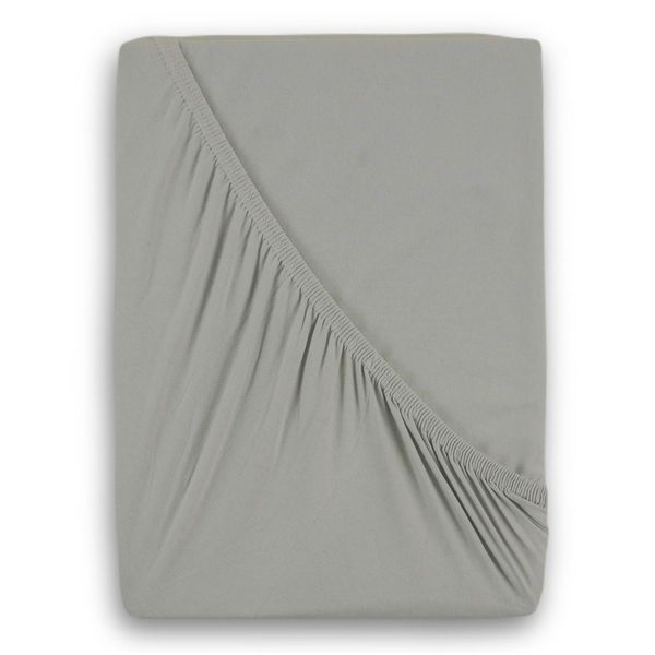 Jersey prostěradlo s lycrou 120x200cm světle šedé