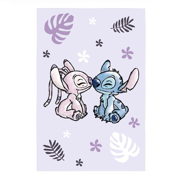Dětská fleecová deka Lilo a Stitch Purple 100x150 cm