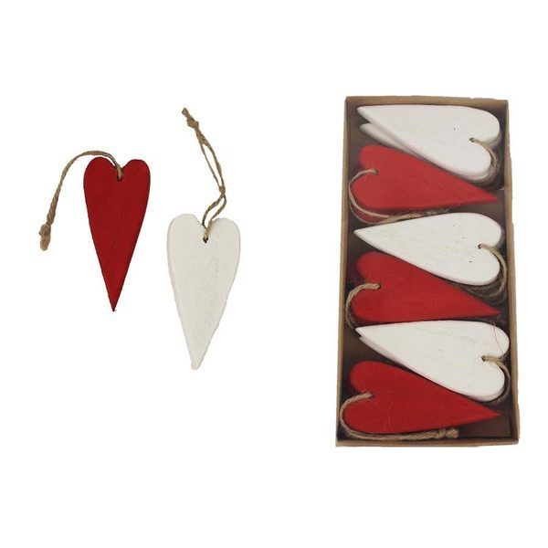 Srdce k zavěšení, 12 ks D3758/2