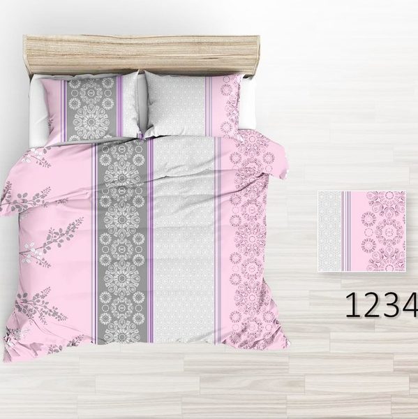 Povlečení krep Areta - růžové 140x200+70x90 cm