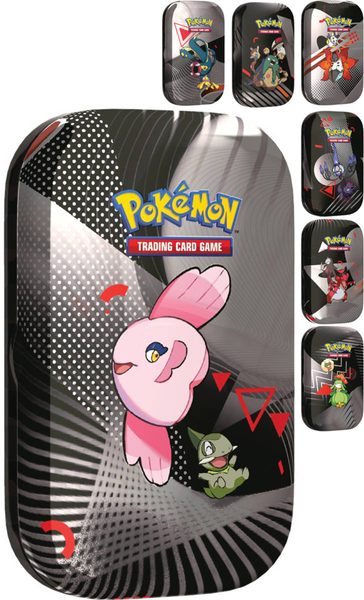 Hra Pokémon TCG SV10.5 Black Bolt & White Flare Mini Tin 2x booster v plechovce