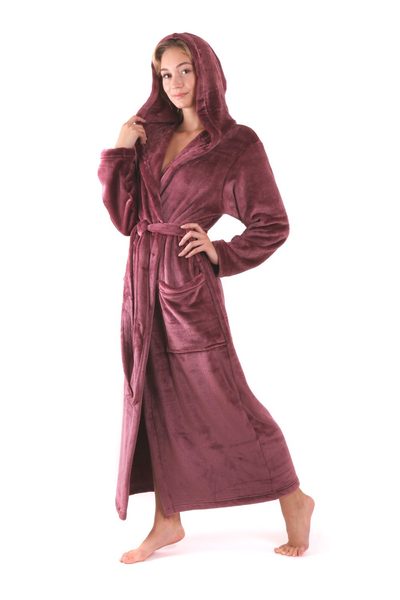 Župan s kapucí Siena mauve wine 31 56 4853