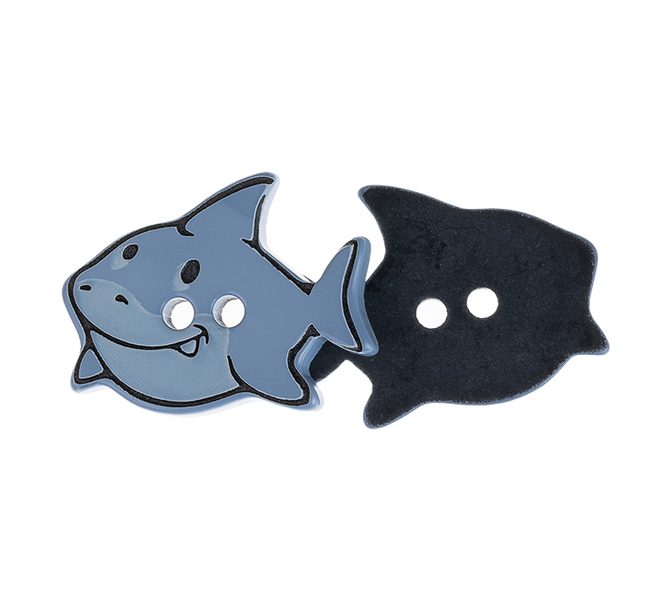 Knoflík - sada 3 ks Modrá,Modrá 400252 25x20 mm