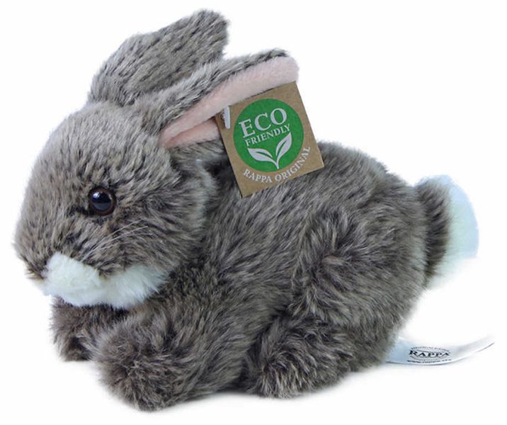 Králík tmavě šedý ležící 17cm Eco-Friendly
