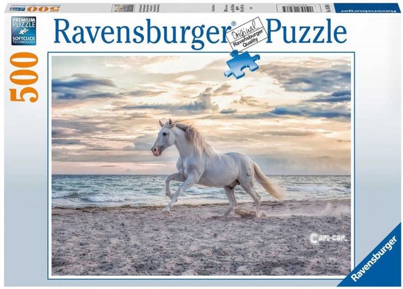 RAVENSBURGER PUZZLE Koník Večerní cval 500 dílků 49x36cm skládačka