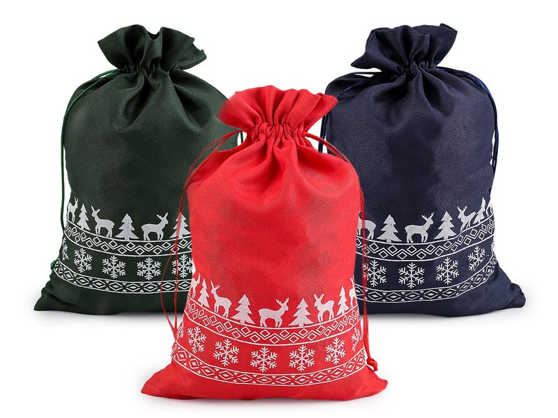 Vánoční dárkový pytlík 20x30 cm