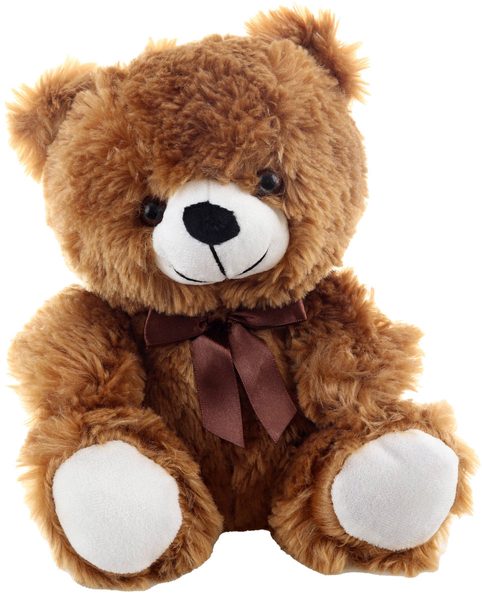 PLYŠ Medvěd hnědý 25cm s mašličkou *PLYŠOVÉ HRAČKY*