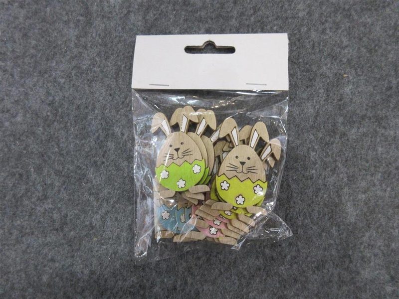 Velikonoční zajíček, 12 ks D6963 - 12 cm