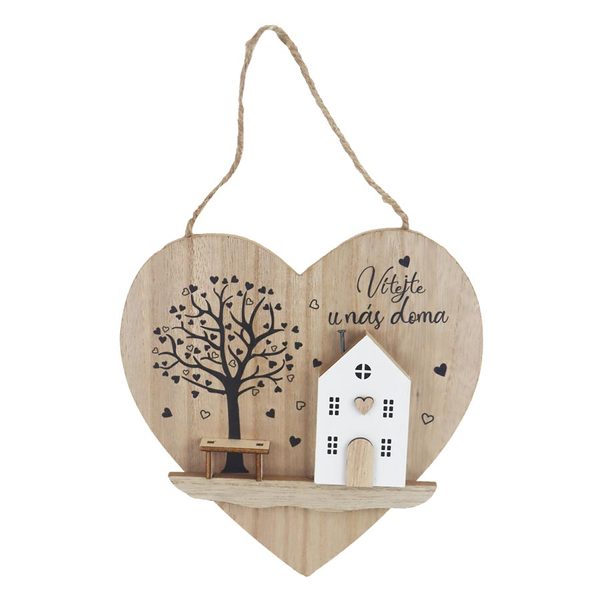 Srdce k zavěšení D6798 - 18 cm