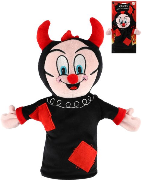 PLYŠ Maňásek na ruku baby čertík 30cm *PLYŠOVÉ HRAČKY*