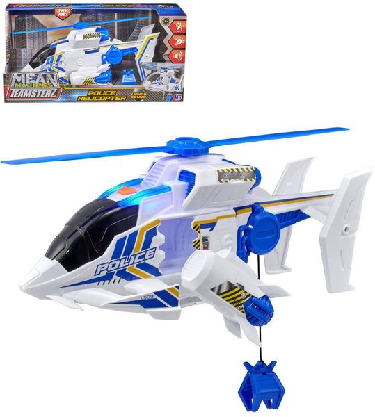 Teamsterz záchranářská helikoptéra s navijákem (světlo, zvuk, baterie)