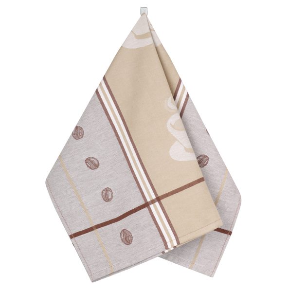 Kuchyňská utěrka 1 ks Hnědá,Béžová 159A 50x70 cm
