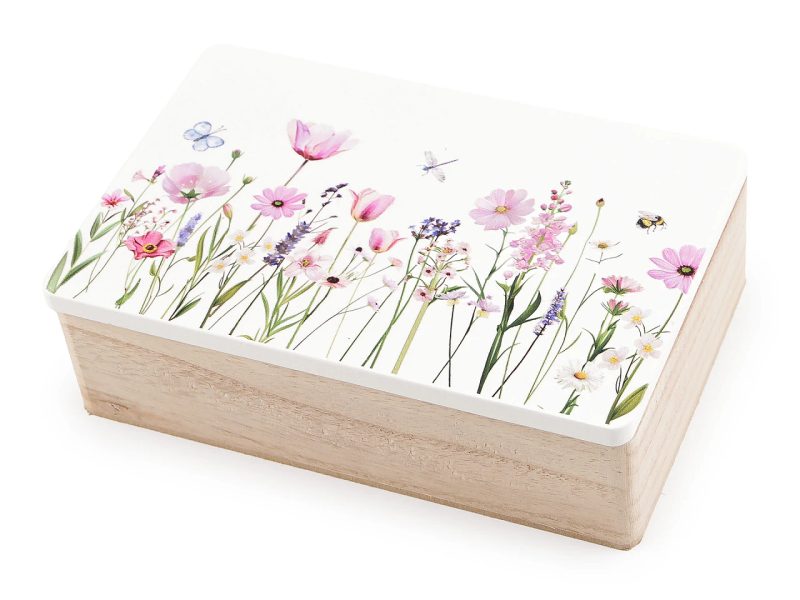 Dřevěná krabička s potiskem 13x20 cm