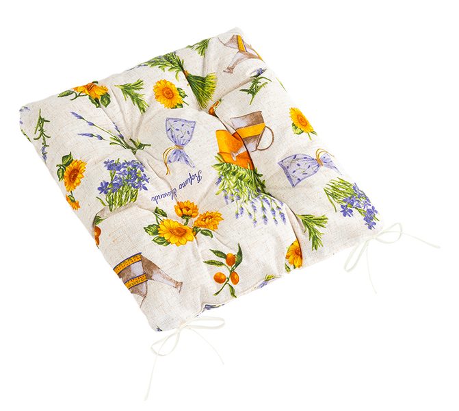 Sedák EMA prošívaný Fialová,Žlutá 41/561 40x40 cm