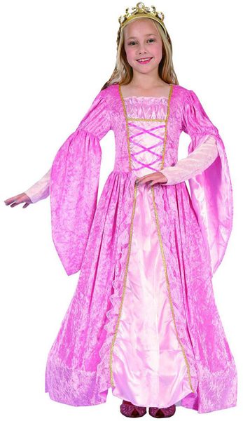 KARNEVAL Šaty růžová princezna vel.L (130-140cm) 9-12 let *KOSTÝM*