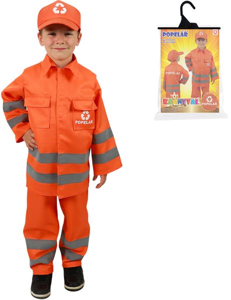 KARNEVAL Šaty Popelář (116-128cm) 6-8 let *KOSTÝM*