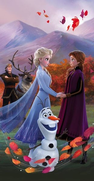 Osuška Ledové Království 2 Wind Bavlna - Froté, 70/140 cm