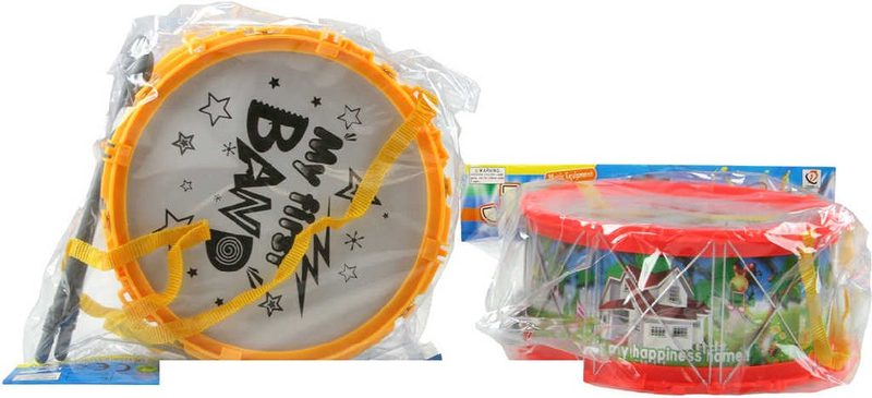Bubínek velký dětský 21cm set se 2 paličkami v sáčku 2 barvy