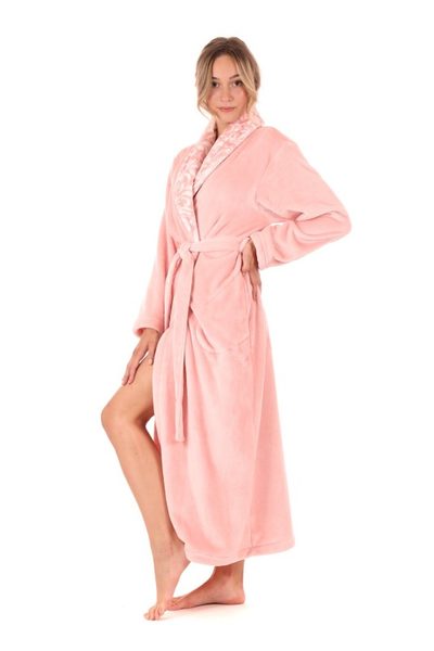 Dámský Župan s Límcem Flora růžová perla 25 56 3050