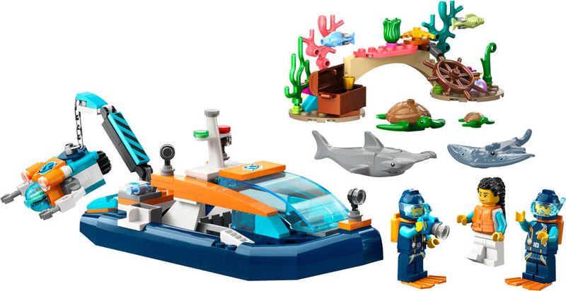LEGO CITY Průzkumná ponorka potápěčů 60377