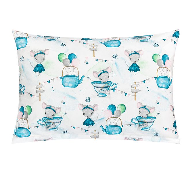 Povláček bavlna Modrá,Bílá 45/095